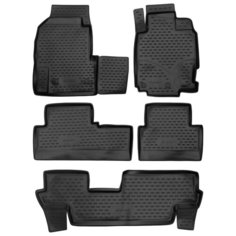 Коврики в салон HONDA Odyssey RA6 JDM 12/1999-09/2003, (правый руль), 3 ряда, 5 шт. (полиуретан) Element