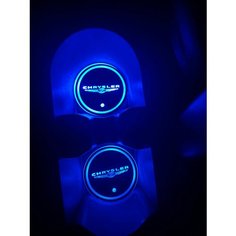 Подсветка подстаканников с логотипом Chrysler светодиодная Крайслер 2шт Shadowlight
