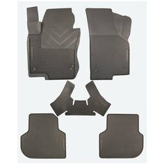 Коврики Автодрайвер для Volkswagen Jetta Фольксваген Джетта 2005-2011 резиновые с бортом, соты Avtodriver