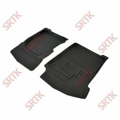 Коврики резиновые в салон 3D STANDART для Lada Priora SD/HB/UN (2007-2018) Передние Srtk