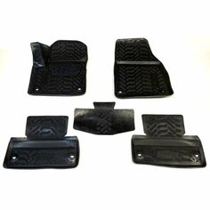 Коврики салона Aileron для Land Rover Range Rover EVOQUE I (2011-18) (3D с подпятником) полиуретановые