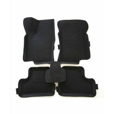 EVA коврики в салон автомобиля Лада Гранта , Калина с бортами (черный ромб, черный кант) / Ева коврики в салон Lada Granta с бортами