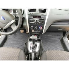 Коврики ЕВА черные Datsun on-DO с 3D лапой SPC