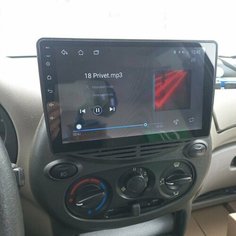 Рамка калина 1 для магнитолы 9 дюймов с выходом воздуховодов. Нет бренда