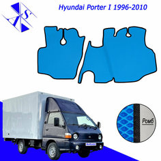 Коврики EVA/ЕВА/ЭВА для Hyundai Porter I Хендай портер 1996 - 2010 василек-черный Avtoso