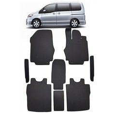 Nissan Serena III C - 25 правый руль 2005 - 2010 коврики EVA Smart Комплект в салон