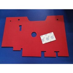 Коврик кабины ГАЗ-3307, ГАЗ-3309 EVA красный Альянс