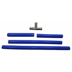 Комплект патрубков отопителя (печки) силикон для ВАЗ 2110+тройник (4 шт) Technik