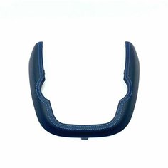 Облицовка консоли панели приборов 2 DIN на LADA Granta 2190 в эко коже (синяя нить) Нет бренда