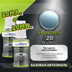 Luxfore подкраска для царапин и сколов Hyundai 2B Sky Blue 20 мл + лак 20 мл комплект