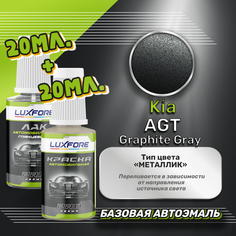 Luxfore подкраска для царапин и сколов Kia AGT Graphite Gray 20 мл + лак 20 мл комплект