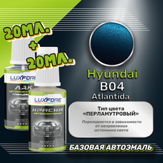 Luxfore подкраска для царапин и сколов Hyundai B04 Atlantida 20 мл + лак 20 мл комплект