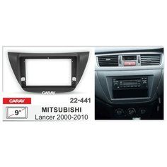 Переходная рамка 9" Android для а/м MITSUBISHI Lancer IХ 2000-10 черный CARAV 22-441
