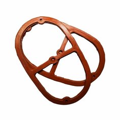 Прокладка крышки головки мотоцикла Урал 2шт резина красная Нет бренда