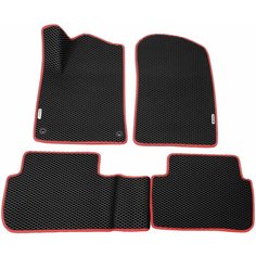 Автомобильные коврики (автоковрики) ЭВА / EVA / ЕВА для PEUGEOT 407 / Пежо 407 / 2004-2011 + 2 логотипа АвтоЕва.рф