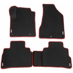 Автомобильные коврики (автоковрики) ЭВА / EVA / ЕВА для NISSAN MURANO (III) / Ниссан Мурано 3 / 2014 - 2022 + 4 логотипа АвтоЕва.рф