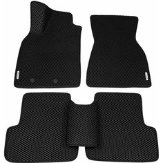 Автомобильные коврики (автоковрики) ЭВА (EVA) ЕВА для RENAULT MEGANE (II) / Рено Меган 2 / 2002-2009 + 2 логотипа АвтоЕва.рф