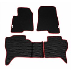 Автомобильные коврики (автоковрики) ЭВА / EVA / ЕВА для MITSUBISHI PAJERO (III) / Митсубиси Паджеро 3 / 1999-2006 + 2 логотипа АвтоЕва.рф