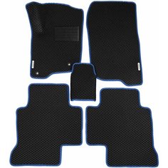 Автомобильные коврики (автоковрики) ЭВА / EVA / ЕВА для MITSUBISHI PAJERO SPORT (III) / Митсубиси Паджеро Спорт 3 / 2015 - н. в. + подпятник + 2 логотипа АвтоЕва.рф