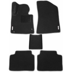 Автомобильные коврики (автоковрики) ЭВА / EVA / ЕВА для KIA K5 (III) / Киа К5 3 поколение / 2020 - н. в. + подпятник + 2 логотипа АвтоЕва.рф