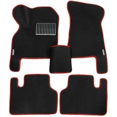 Автомобильные коврики (автоковрики) ЭВА / EVA / ЕВА для LADA PRIORA / Лада Приора + подпятник + 2 логотипа АвтоЕва.рф