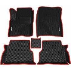 Автомобильные коврики ЭВА (EVA) для FORD FOCUS (II) (Форд Фокус 2) c 3D бортами 2005-2011 + подпятник + 2 логотипа АвтоЕва.рф