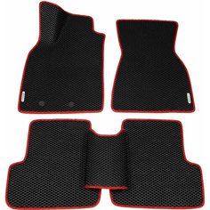 Автомобильные коврики (автоковрики) ЭВА (EVA) ЕВА для RENAULT MEGANE (II) / Рено Меган 2 / 2002-2009 + 2 логотипа АвтоЕва.рф