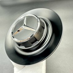 Колпачок на диски Mercedes реплика 154мм. 1шт. тарелка 60мм резьба закрутки 1шт. /Колпак тарелка закрутка на диски Мерседес реплика 154мм. 1шт. Nal Auto
