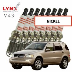 Свечи зажигания Mercedes-Benz M-Class (1) / Мерседес М-класс 1997 1998 1999 2000 2001 V4,3 M 113 E 43 / никель, 8шт LYNXauto