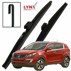 Дворники Kia Sportage (3) SL / Киа Спортейдж рест. 2014 2015 2016 Щетки стеклоочистителя зимние LYNXauto к-т 2шт, 600мм-450мм