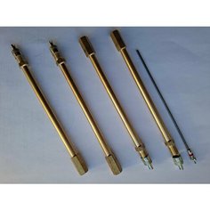 4шт 150мм Удлинитель вентиля колеса со штоком внутри для подкачки шин Латунь Noname