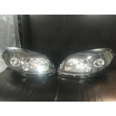 Фары рено сандеро степвэй renault sandero STEPWAY 2009-2014 чёрные с корректором SAT