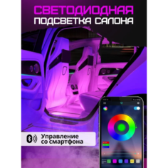 Подсветка ВенИль, светодиодная, RGB, внутренняя, самоклеящаяся