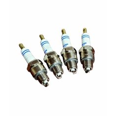 Свечи зажигания ГАЗ, УАЗ комплект 4 шт. двигатель ЗМЗ 402 (ZM6EC) TL18 "TESLINE", Чехия