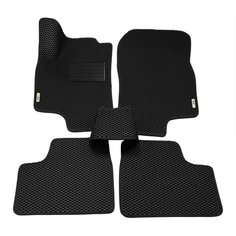 Автомобильные коврики (автоковрики) ЭВА / EVA / ЕВА для OPEL ASTRA (G) / Опель Астра / 1998-2005 + подпятник + 2 логотипа АвтоЕва.рф