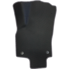 Водительский коврик для Opel Astra H (2004-2014), Черные соты с темно-серым кантом Evaformat