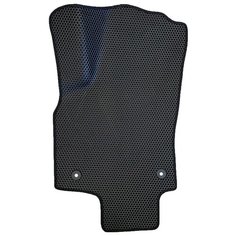 Коврик ЕВА водительский для Opel Astra H (2004-2014) / Опель Астра Н / Черные соты / Черный кант Evaformat