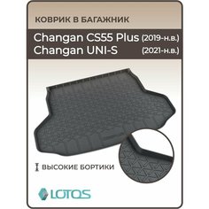 Коврик в багажник 3D полиуретановый для Changan CS55 PLUS / UNI S / UNI -S / Ковер багажника Чанган ЦС55 Плюс Юни с Mile