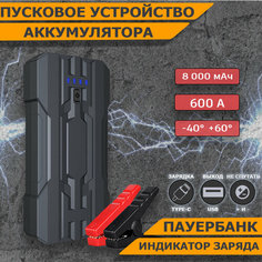 Портативное пусковое зарядное устройство 8000mAh, 600A Нет бренда