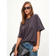 Футболка Ticle, размер 40-44, черный, серый