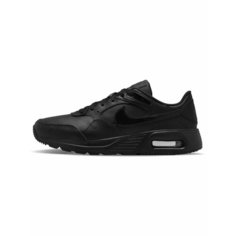 Кроссовки NIKE Air Max SC Leather, полнота F (EU)/ на среднюю стопу, размер 9 US, черный
