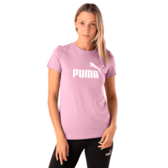 Футболка спортивная PUMA Essentials Logo, размер M, pink