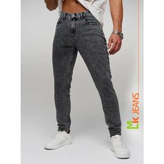 Джинсы зауженные MkJeans Slim fit, размер 29, mid grey