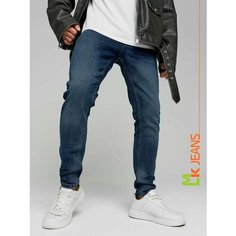 Джинсы зауженные MkJeans SLIM FIT, размер 32, dark blue
