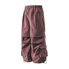 Брюки карго ANGLAN Below Cargo Parachute, размер One size, розовый/фиолетовый