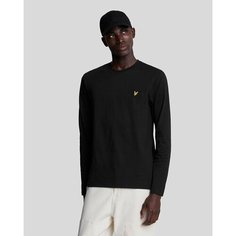Лонгслив Lyle & Scott Plain L/S T-Shirt, размер M, , черный оникс