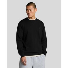 Свитшот Lyle & Scott Tonal Eagle Crew Neck Sweatshirt, размер S, , черный оникс