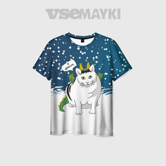 Футболка VseMayki.Ru, размер 76/78, белый