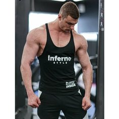 Майка Inferno Style, 1 шт., размер 3XL, черный