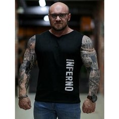 Майка Inferno Style Майка широкое плечо Inferno Style М-002-000, 1 шт., размер XL, черный